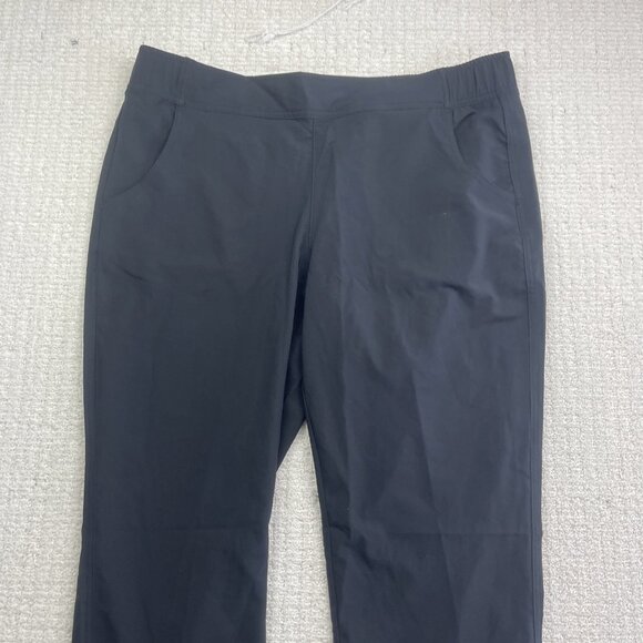 Eddie Bauer Womens Size L Black Tech Traveler Pants Performance Hiking Outdoor - Picture 2 of 8